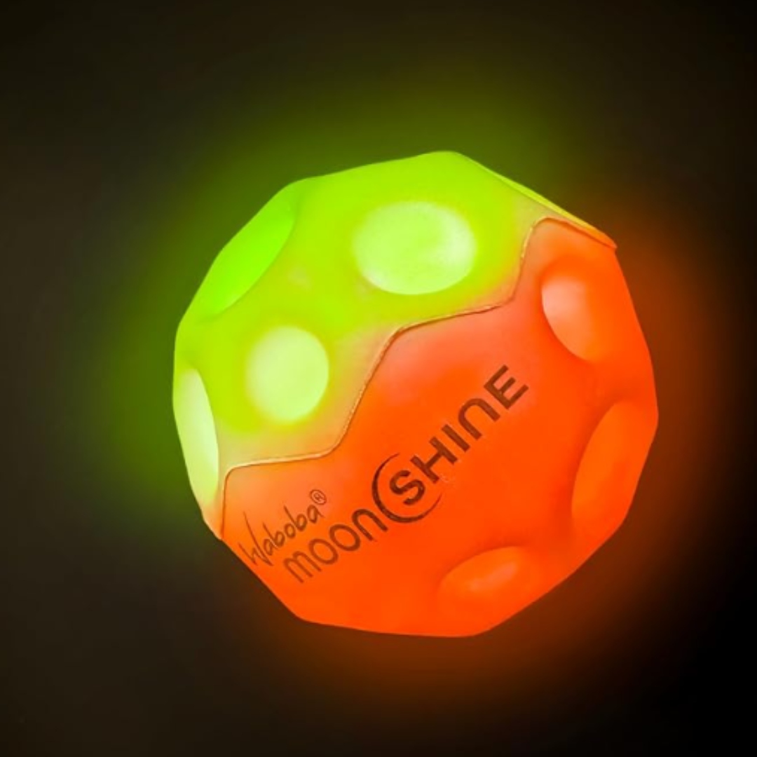 Sunflex® x Waboba Moonshine Green | Glowing bounce ball with enormous bounce | For all ages