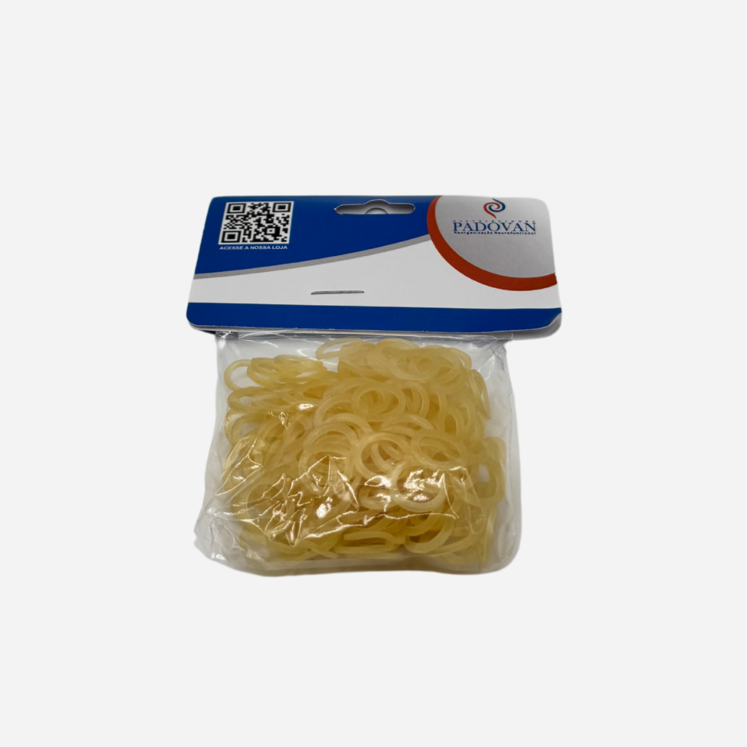 Padovan Elástico ortodôntico 5/16"- Embalagem com 100 unidades em diferentes intensidade de elasticidade.