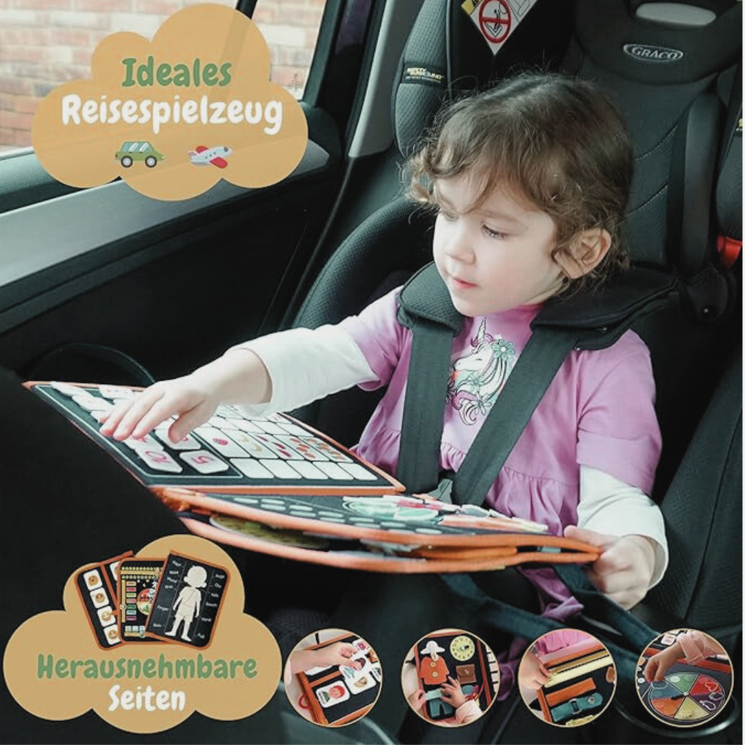 Activity Book German – Montessori Motor Skills Folder & Learning Book for Children from 3 Years