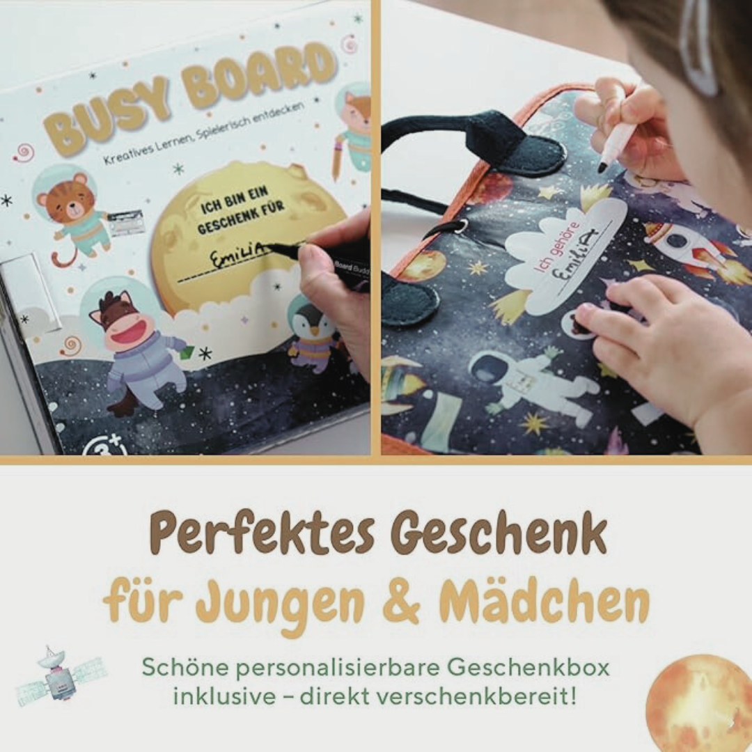 Activity Book German – Montessori Motor Skills Folder & Learning Book for Children from 3 Years