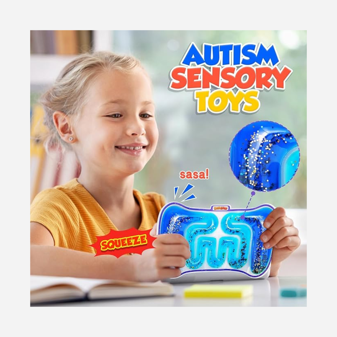 Brinquedo Sensorial Quebra-Cabeça de Areia líquida