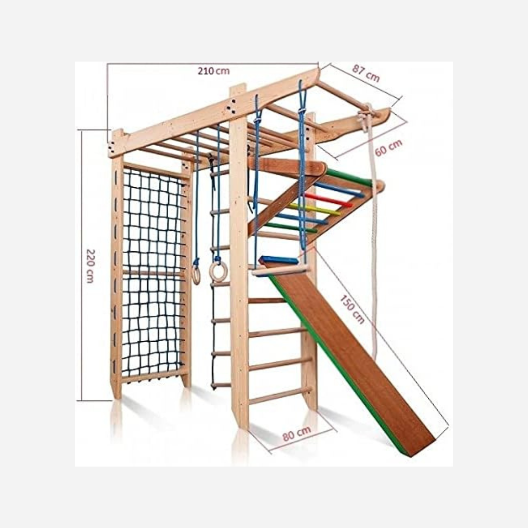 Gymnastic Wall Gym Climbing Frame - High-quality wood, wall bars and accessories, EU warehouse, certified