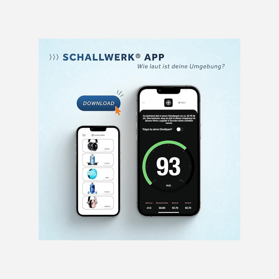 Schallwerk® Mini+ Baby Hearing Protection - 25 dB Noise Protection Headphones for Babies & Children