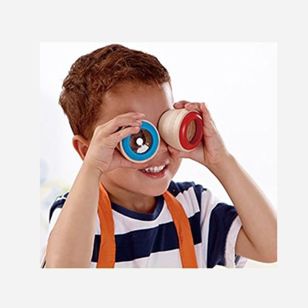 Children's Mini Kaleidoscope made of wood - 4 pieces