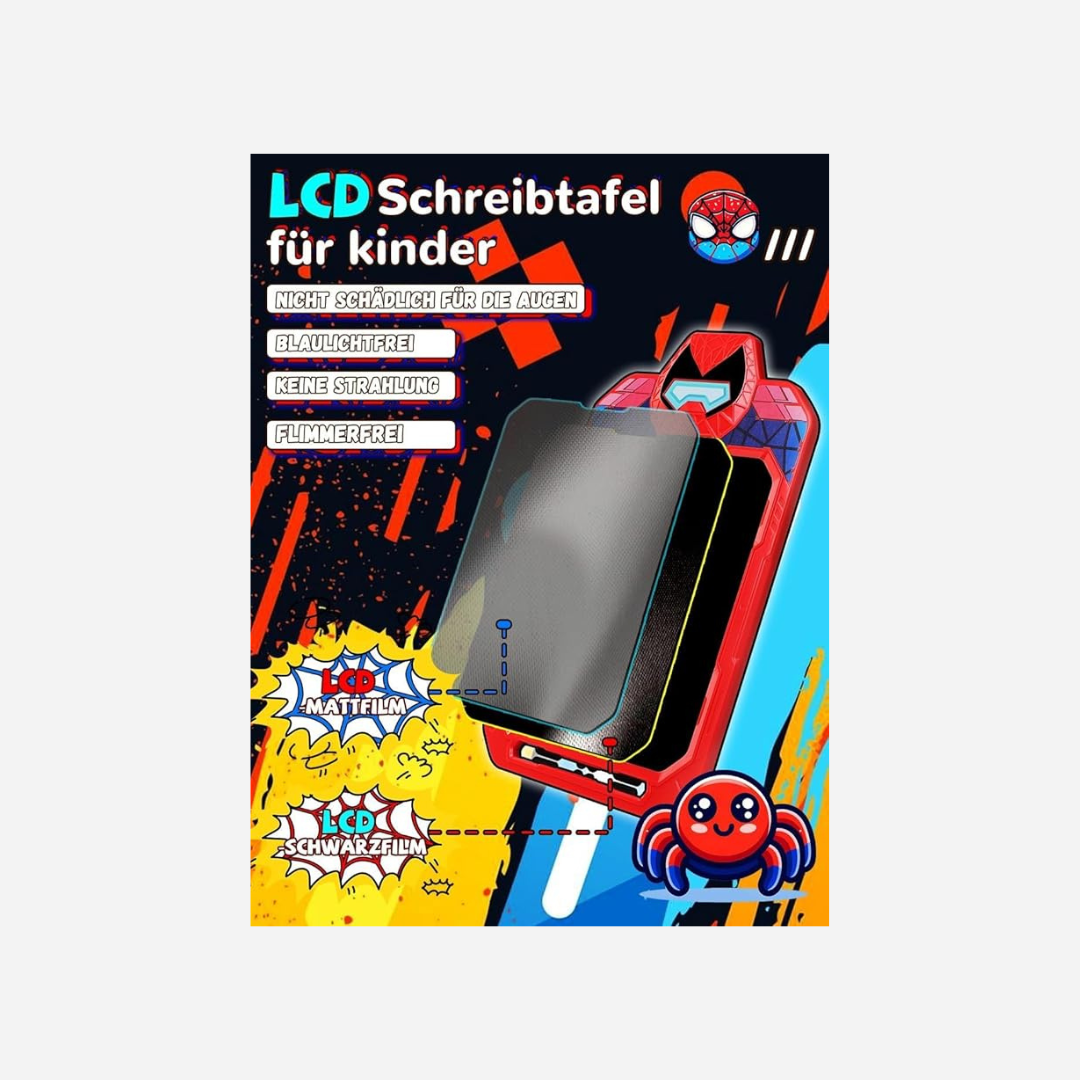 Fullware Hero Series 10 Zoll LCD Schreibtafel für Kinder – Spider Hero Edition