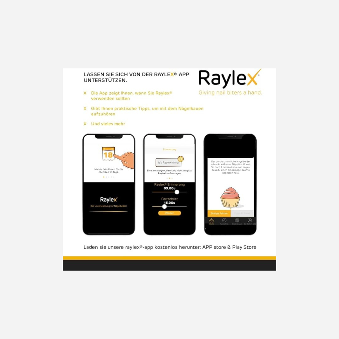 Raylex Anti-Nail Biting Pen – Stops nail biting with bitter citrus flavor for children from 3 and adults