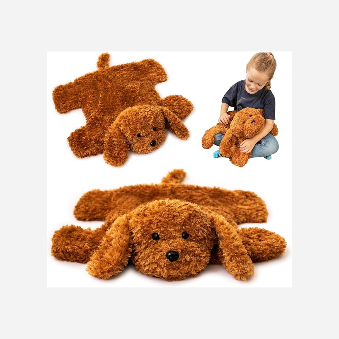 ODOXIA Weighted Lap Pillow for Children | 2 Kg Stuffed Animal Dog for Sensory Disorders, ADHD, Autism & Anxiety