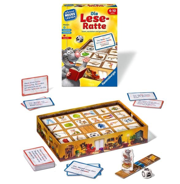 Die Lese-Ratte - Kinderspiel ab 6 Jahre