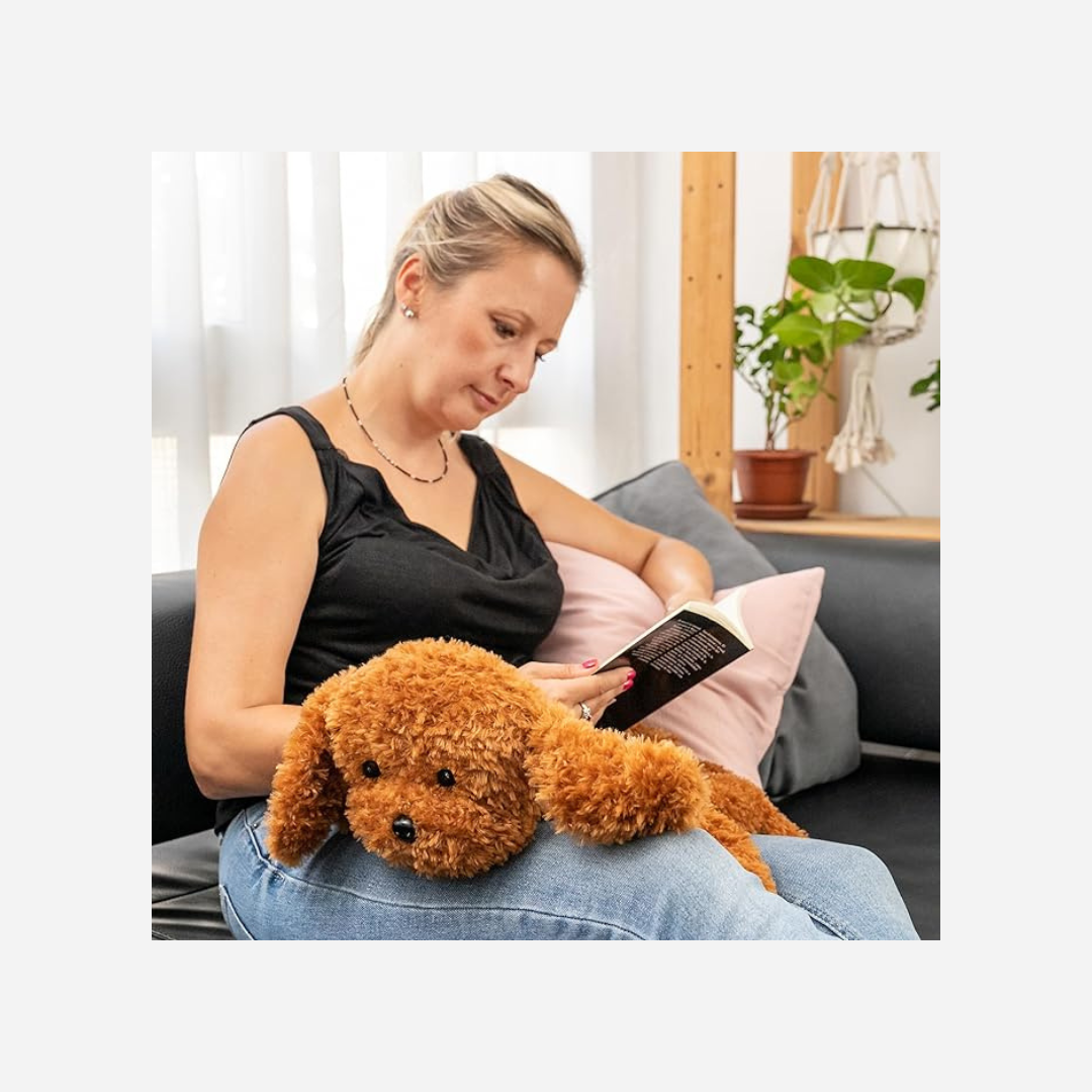 ODOXIA Weighted Lap Pillow for Children | 2 Kg Stuffed Animal Dog for Sensory Disorders, ADHD, Autism & Anxiety