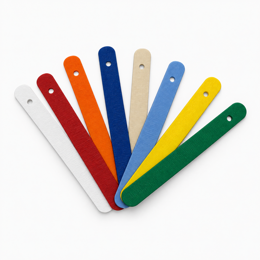 Colored plastic spatulas 