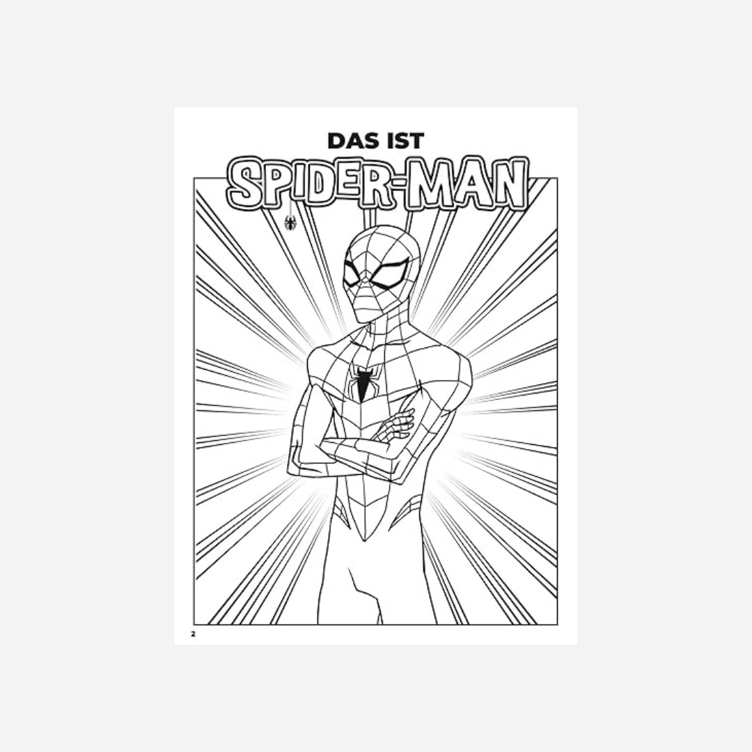 Páginas para colorir do Homem-Aranha da Marvel para crianças a partir de 3 anos – Capa comum (27 de janeiro de 2023)