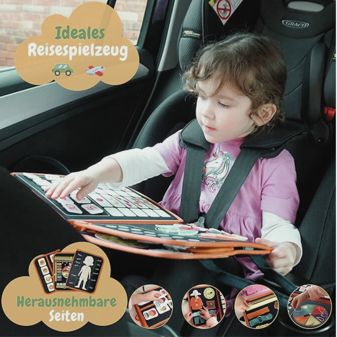 Beschäftigungsbuch Deutsch – Montessori Motorikmappe & Lernbuch für Kinder ab 3 Jahren