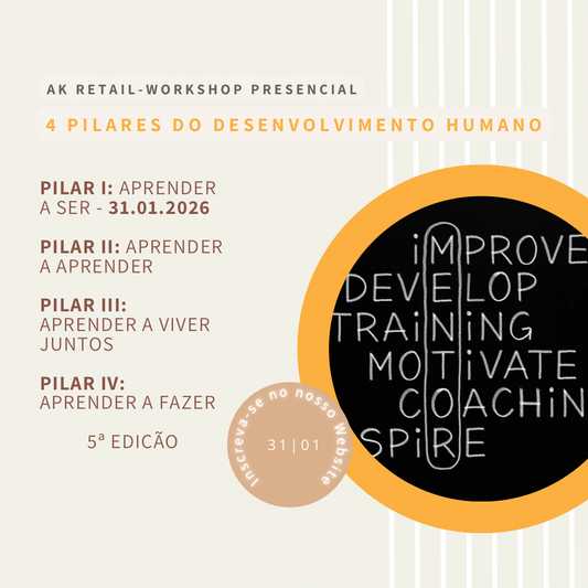 Workshop Presencial: Os 4 Pilares do Desenvolvimento Humano 
Pilar I- Aprender a ser, Módulo I: Redefinindo Caminhos