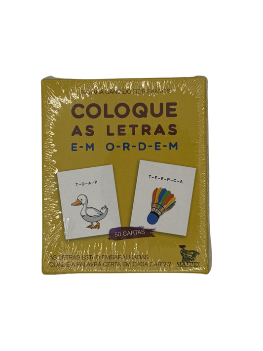 Coloque as letras em order