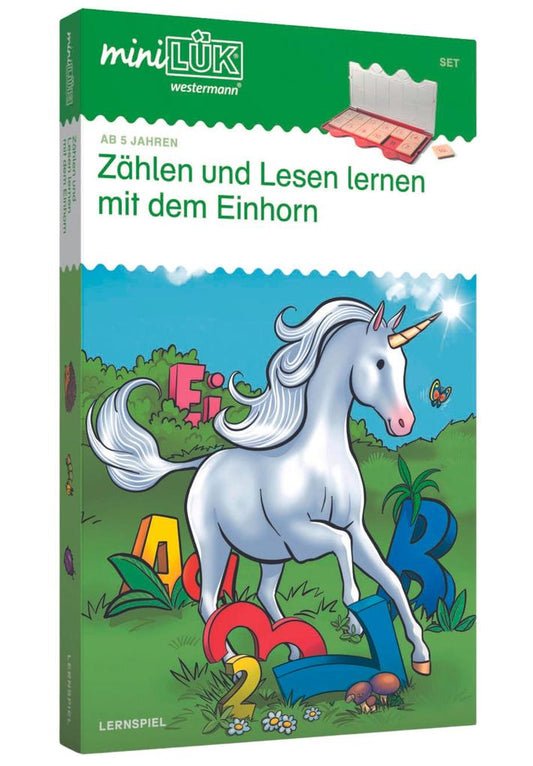miniLÜK-Set. Zählen und lesen lernen mit dem Einhorn ab 5 Jahren