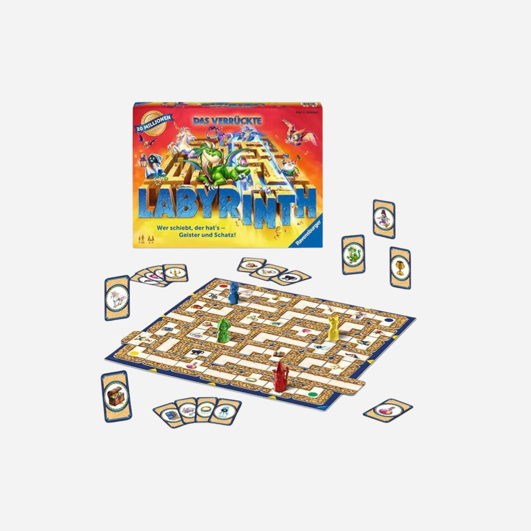 Ravensburger Familienspiel 26955 - Das verrückte Labyrinth – Klassiker für 2-4 Personen