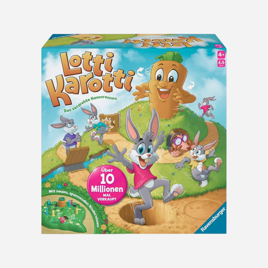 Ravensburger Kinderspiele 22343 - Lotti Karotti - Wettlaufspiel für 2 bis 4 Spieler ab 4 Jahren