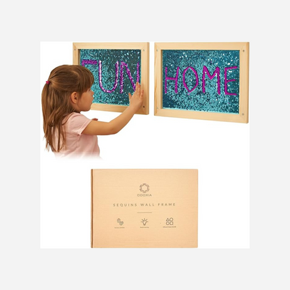 ODOXIA Sensory Sequin Fabric Board – Anti-Stress Sensorik Spielzeug für Kinder mit Autismus und ADHS