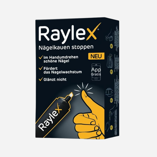 Raylex Anti-Nägelkauen Stift – Stoppt Nägelkauen mit bitterem Zitrusgeschmack für Kinder ab 3 und Erwachsene