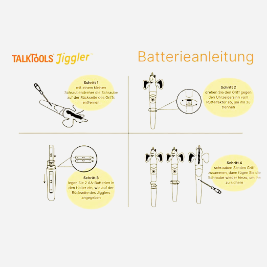 Talktools Massagegerät Jiggler – Drache | Kieferentspannung & Sensorik | 4 Tiermotive: Frosch, Faultier, Einhorn, Drache